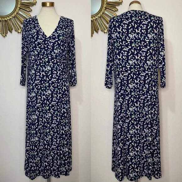 Woolovers Marlow Spot Printed Maxi Dress - Picture 1 of 13